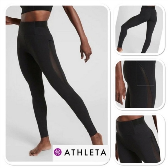 ATHLETA Arita Heel Tights | Black | High Rise | Size S - Picture 8 of 10